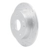 631-59025R Drilled/Slotted Brake Rotor [Silver], 1998-2002 Acura/Honda, Position: Rear Right - image 2