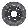 631-59026L Drilled/Slotted Brake Rotor [Silver], 1997-2006 Acura/Honda, Position: Rear Left - image 1