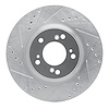 631-59027L Drilled/Slotted Brake Rotor [Silver], 2000-2009 Acura/Honda, Position: Front Left - image 1