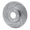 631-59027L Drilled/Slotted Brake Rotor [Silver], 2000-2009 Acura/Honda, Position: Front Left - image 2