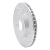 631-59027R Drilled/Slotted Brake Rotor [Silver], 2000-2009 Acura/Honda, Position: Front Right - image 2