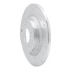 631-59028L Drilled/Slotted Brake Rotor [Silver], 2000-2009 Acura/Honda, Position: Rear Left - image 2