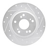 631-59028R Drilled/Slotted Brake Rotor [Silver], 2000-2009 Acura/Honda, Position: Rear Right - image 1