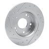 631-59029R Drilled/Slotted Brake Rotor [Silver], 2003-2008 Acura/Honda, Position: Rear Right - image 4