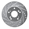 631-59030L Drilled/Slotted Brake Rotor [Silver], 2002-2015 Acura/Honda, Position: Front Left - image 1