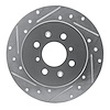 631-59031L Drilled/Slotted Brake Rotor [Silver], 2001-2005 Acura/Honda, Position: Rear Left - image 1