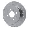 631-59031L Drilled/Slotted Brake Rotor [Silver], 2001-2005 Acura/Honda, Position: Rear Left - image 2