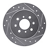 631-59031R Drilled/Slotted Brake Rotor [Silver], 2001-2005 Acura/Honda, Position: Rear Right - image 1