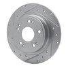 631-59032L Drilled/Slotted Brake Rotor [Silver], Fits Select Acura/Honda, Position: Rear Left - image 2