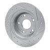 631-59032L Drilled/Slotted Brake Rotor [Silver], Fits Select Acura/Honda, Position: Rear Left - image 4