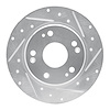 631-59035R Drilled/Slotted Brake Rotor [Silver], 2011-2015 Acura/Honda, Position: Rear Right - image 1