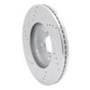 631-59037R Drilled/Slotted Brake Rotor [Silver], Fits Select Acura/Honda, Position: Front Right - image 4