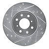 631-59038L Drilled/Slotted Brake Rotor [Silver], 2014-2020 Acura/Honda, Position: Front Left