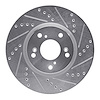 631-59039R Drilled/Slotted Brake Rotor [Silver], Fits Select Acura/Honda, Position: Front Right - image 1
