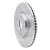 631-59039R Drilled/Slotted Brake Rotor [Silver], Fits Select Acura/Honda, Position: Front Right - image 2