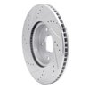 631-59039R Drilled/Slotted Brake Rotor [Silver], Fits Select Acura/Honda, Position: Front Right - image 4