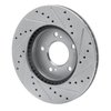 631-59040L Drilled/Slotted Brake Rotor [Silver], 1991-2001 Multiple Makes/Models, Position: Front Left - image 4
