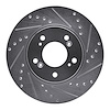 631-59040R Drilled/Slotted Brake Rotor [Silver], 1991-2001 Multiple Makes/Models, Position: Front Right - image 1