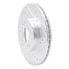 631-59042R Drilled/Slotted Brake Rotor [Silver], 1998-2021 Acura/Honda, Position: Front Right - image 2