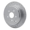 631-59044L Drilled/Slotted Brake Rotor [Silver], 2001-2008 Acura/Honda, Position: Rear Left - image 2