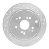 631-59044R Drilled/Slotted Brake Rotor [Silver], 2001-2008 Acura/Honda, Position: Rear Right - image 1