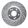 631-59045L Drilled/Slotted Brake Rotor [Silver], 2002-2015 Acura/Honda, Position: Front Left - image 1