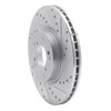 631-59045R Drilled/Slotted Brake Rotor [Silver], 2002-2015 Acura/Honda, Position: Front Right - image 2