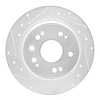 631-59046L Drilled/Slotted Brake Rotor [Silver], 2002-2004 Acura/Honda, Position: Rear Left - image 1