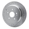 631-59047L Drilled/Slotted Brake Rotor [Silver], 2002-2004 Acura/Honda, Position: Rear Left - image 2