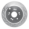 631-59048L Drilled/Slotted Brake Rotor [Silver], 2005-2018 Acura/Honda, Position: Rear Left - image 1