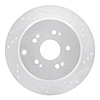 631-59048R Drilled/Slotted Brake Rotor [Silver], 2005-2018 Acura/Honda, Position: Rear Right - image 1