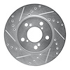 631-59049L Drilled/Slotted Brake Rotor [Silver], 2005-2010 Acura/Honda, Position: Front Left - image 1