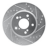 631-59049R Drilled/Slotted Brake Rotor [Silver], 2005-2010 Acura/Honda, Position: Front Right - image 1