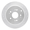 631-59050L Drilled/Slotted Brake Rotor [Silver], 2005-2010 Acura/Honda, Position: Rear Left - image 1