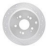 631-59050R Drilled/Slotted Brake Rotor [Silver], 2005-2010 Acura/Honda, Position: Rear Right - image 1