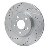 631-59051L Drilled/Slotted Brake Rotor [Silver], 2006-2014 Acura/Honda, Position: Front Left - image 2