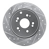 631-59052L Drilled/Slotted Brake Rotor [Silver], 2006-2014 Acura/Honda, Position: Rear Left - image 1