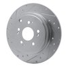 631-59052L Drilled/Slotted Brake Rotor [Silver], 2006-2014 Acura/Honda, Position: Rear Left - image 2