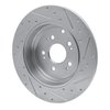 631-59052L Drilled/Slotted Brake Rotor [Silver], 2006-2014 Acura/Honda, Position: Rear Left - image 4