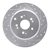 631-59054R Drilled/Slotted Brake Rotor [Silver], 2007-2017 Acura/Honda, Position: Rear Right - image 1