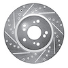 631-59055L Drilled/Slotted Brake Rotor [Silver], 2007-2016 Acura/Honda, Position: Front Left - image 1