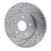 631-59055L Drilled/Slotted Brake Rotor [Silver], 2007-2016 Acura/Honda, Position: Front Left - image 2