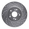 631-59055R Drilled/Slotted Brake Rotor [Silver], 2007-2016 Acura/Honda, Position: Front Right - image 1