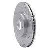 631-59056R Drilled/Slotted Brake Rotor [Silver], 2009-2014 Acura/Honda, Position: Front Right - image 2