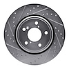 631-59058L Drilled/Slotted Brake Rotor [Silver], Fits Select Acura/Honda, Position: Front Left