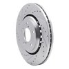 631-59058L Drilled/Slotted Brake Rotor [Silver], Fits Select Acura/Honda, Position: Front Left - image 2