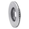 631-59058L Drilled/Slotted Brake Rotor [Silver], Fits Select Acura/Honda, Position: Front Left - image 4