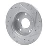 631-59059L Drilled/Slotted Brake Rotor [Silver], Fits Select Acura/Honda, Position: Rear Left - image 4