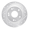 631-59059R Drilled/Slotted Brake Rotor [Silver], Fits Select Acura/Honda, Position: Rear Right