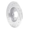 631-59059R Drilled/Slotted Brake Rotor [Silver], Fits Select Acura/Honda, Position: Rear Right - image 4